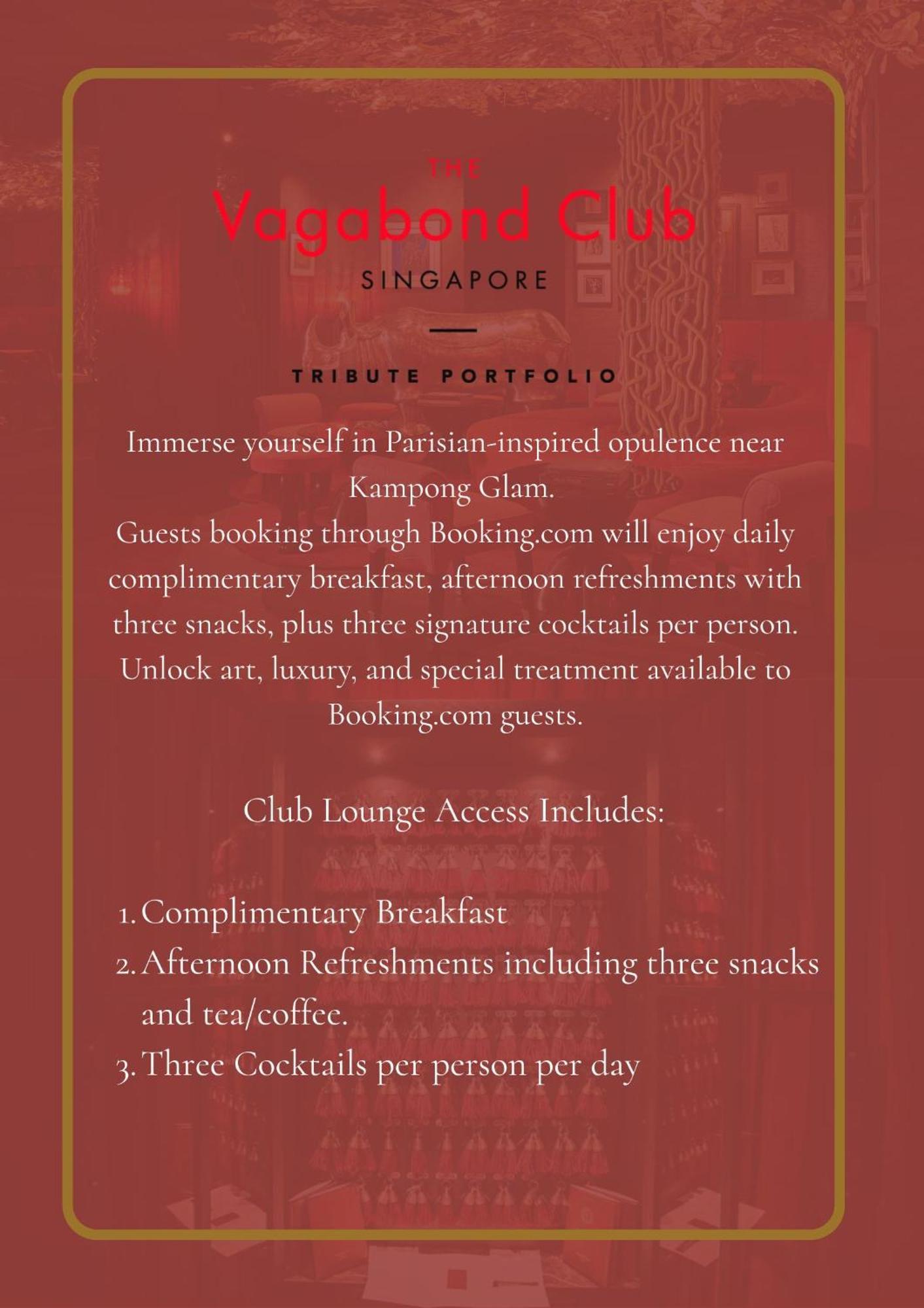 The Vagabond Club, A Tribute Portfolio 4* Singapura